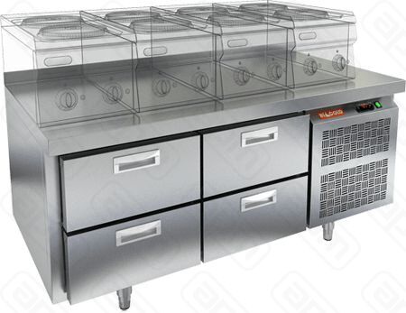 СТОЛ С ОХЛАЖДШКАФОМ HICOLD SN22TN LT