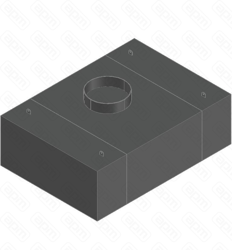 ЗОНТ ВЫТЯЖПРИСТЕННЫЙ ЗКВПОС-12509 КОРОБПОДСВ