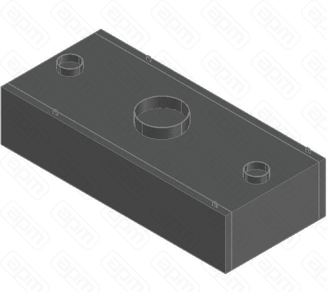 ЗОНТ ВЫТЯЖОСТРОВНОЙ ЗКВООСП-0818 КОРОБЧАТЫЙ