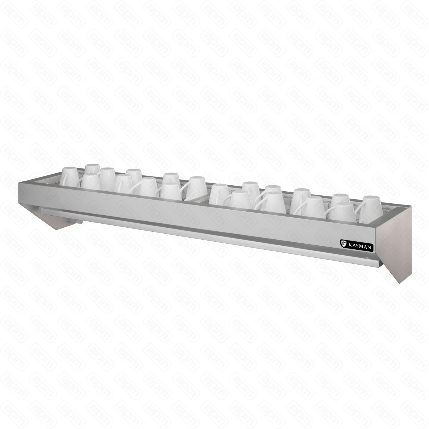 ПОЛКА НАВЕСНАЯ ДЛЯ СТАКАНОВ KAYMAN ПНСТ-221203-А