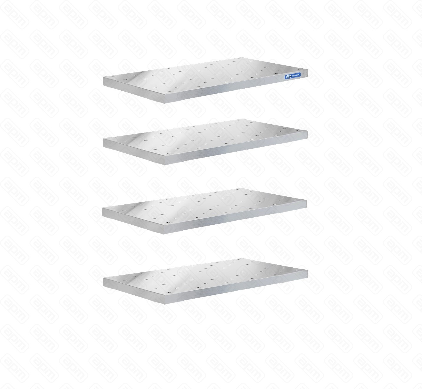 КОМПЛЕКТ ПЕРФОРИРОВАННЫХ ПОЛОК ДЛЯ СТЕЛЛАЖА КУХОННОГО KAYMAN ПС-440804