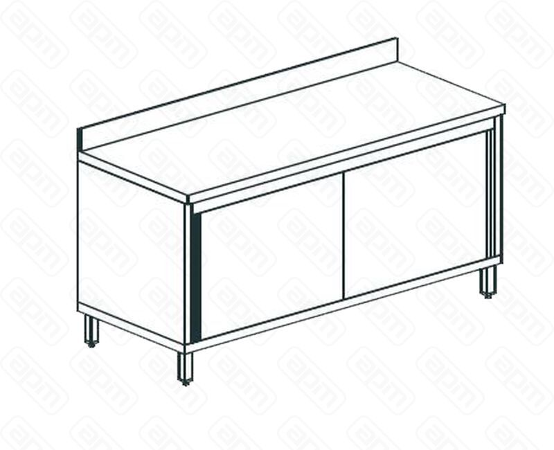 СТОЛ ПРОИЗВОДСТВЕННЫЙ ЗАКРЫТЫЙ APACH CHEF LINE LWC614SH2SDU