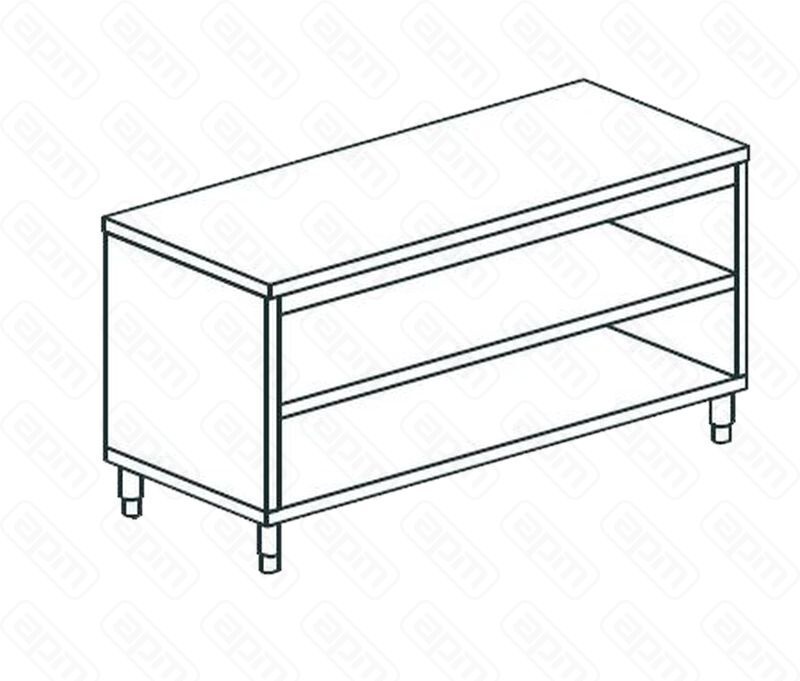 СТОЛ ПРОИЗВОДСТВЕННЫЙ ЗАКРЫТЫЙ С 3-Х СТОРОН APACH CHEF LINE LWC611SH2