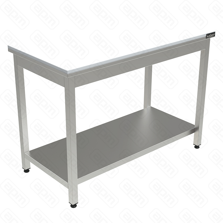 СТОЛ С ПОЛИПРОПИЛЕНОВОЙ СТОЛЕШНИЦЕЙ КОБОР СППП-18080 ПОЛКА СПЛОШНАЯ