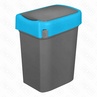 Бак для мусора SMART BIN 50л 430x330x630мм с крышкой маятник синий 434258117