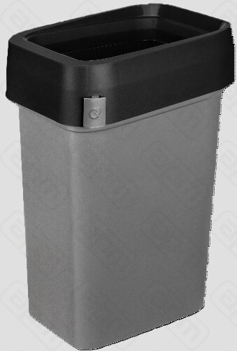 Бак для мусора SMART BIN PRO 50л 430x330x630мм с крышкой Гастро черный 435245813