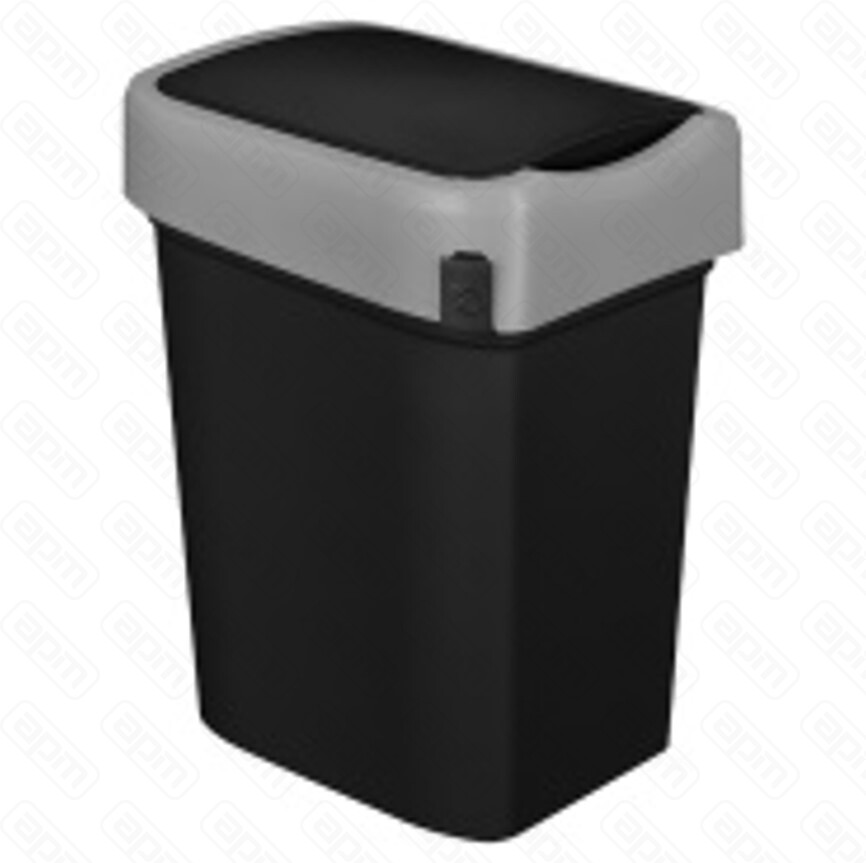 Бак для мусора SMART BIN 25л 333x269x457мм с крышкой маятник черный 435289913