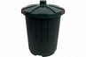 Бак для мусора 105л d555см h67см с крышкой пп цвет темно-зеленый 18132 МБ-105