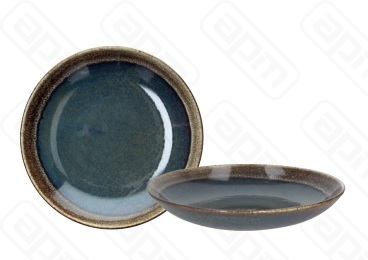 Блюдо глубокое 26 см BLOOM BLUE AND BROWN BM001268088