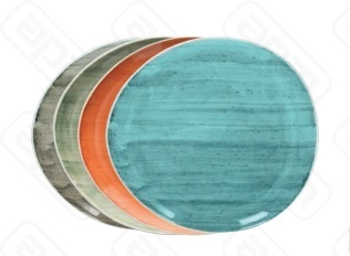 Тарелка 202h2185 см B-RUSH ORANGE BI002213657