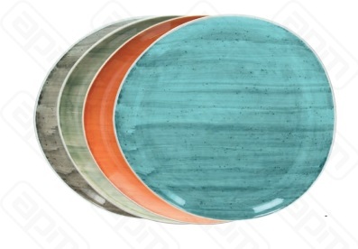 Тарелка 31h3285 см B-RUSH GREY BI022313264