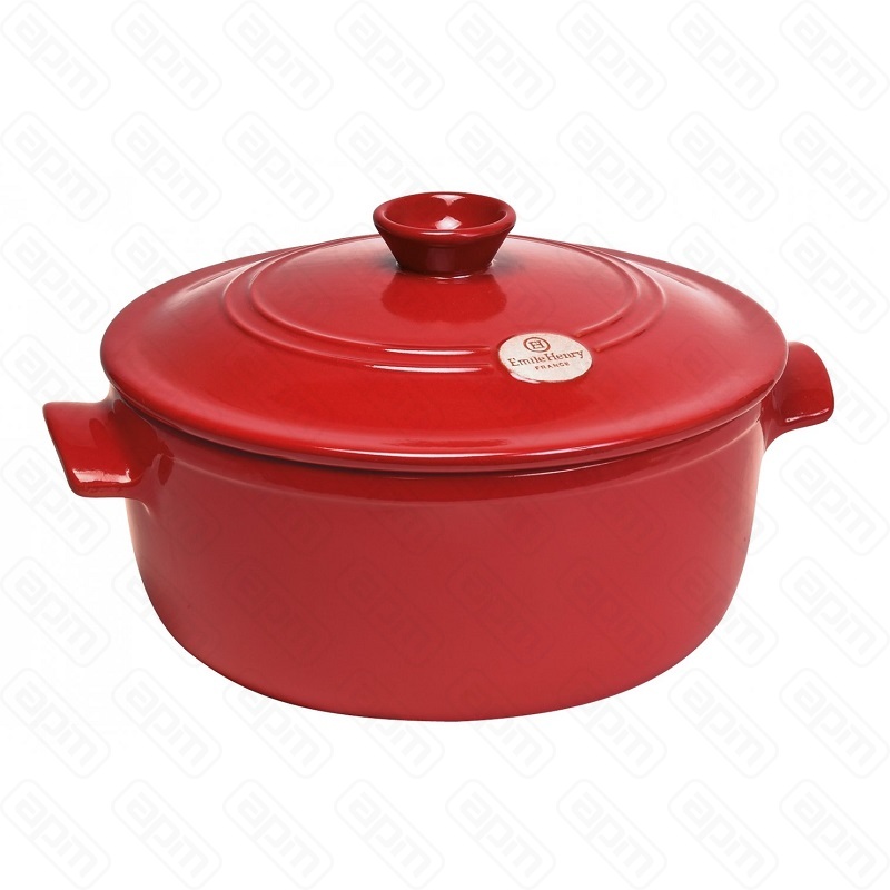 Кастрюля керамическая 53л d285см серия Flame цвет гранат 455334