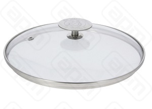Крышка 20см стекло с нержручкой и ободком серия Alchimy 342920