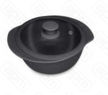 Кастрюля керамическая с крышкой D25см23л  NANQUIM 023388 BM02-4503