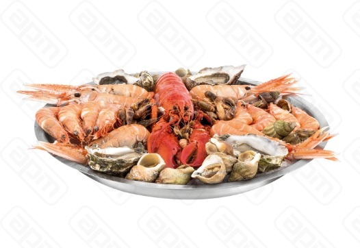 Поднос круглый для морепродуктов d36см h45см нержсталь 42979-36