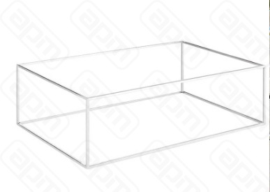 Стендбаза для подносов GN 11 24 53x325-53x165см хромированная 44840-50