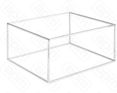 Стендбаза для подносов GN 12 14 325x265-265x162см хромированная 44840-51