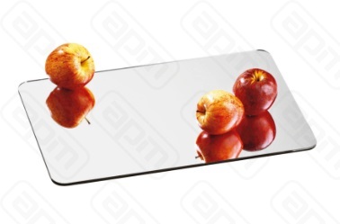 Поднос-подставка зеркальная 45х30см прямоугольная акрил 41878-45