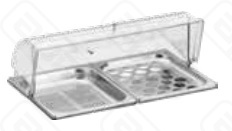 Поднос 2-х секционный CALEIDO GN 11 53х325см с пласт крышкой нержсталь F1802830