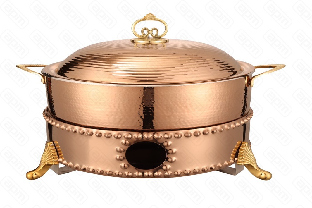 Мармит настольный чефиндиш круглый 6л Moroccan Rose Gold MR26