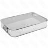 Лоток для жарки 40х30см h8см с ручками нержсталь сатинированная 50900340