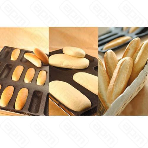 Противень 60х40см для булочек ячейка 155х41мм h25мм 18 ячеек 41760-05