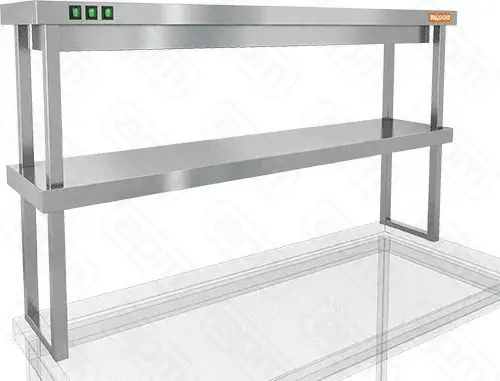 Полка тепловая тип ТР 2К-134 двухъярусная комбинированная