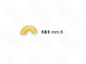ФОРМА LA MONFERRINA ДЛЯ P6P12 CURVI LISCI 6 MM 161 БРОНЗА