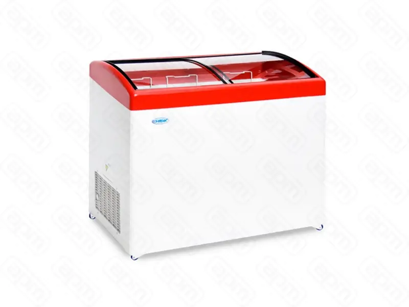 Ларь морозильный СНЕЖ МЛГ 350 красный