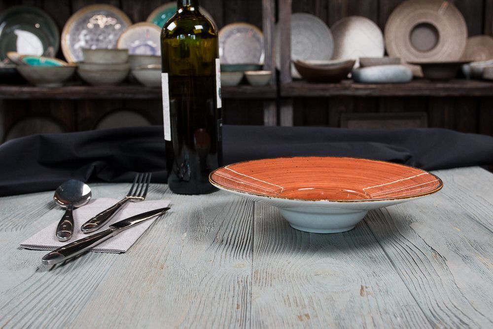 Тарелка для пастысупасалата Fusion Brown Shore 100 мл 23 см PL Proff Cuisine