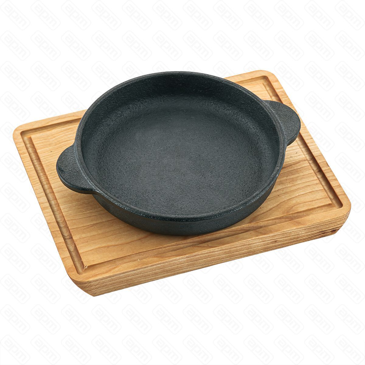 Сковородка чугунная на деревянной подставкедля подачи 1451828 cм PL-ProffCuisine