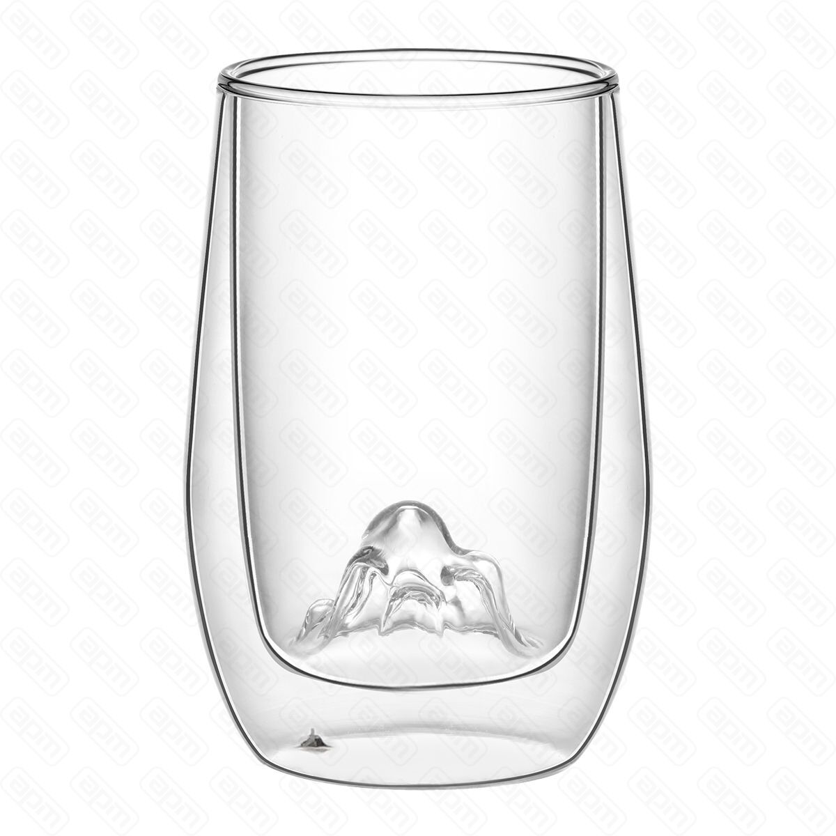 Набор кружек 2шт250 мл термостойкое стекло двойные стенки PL