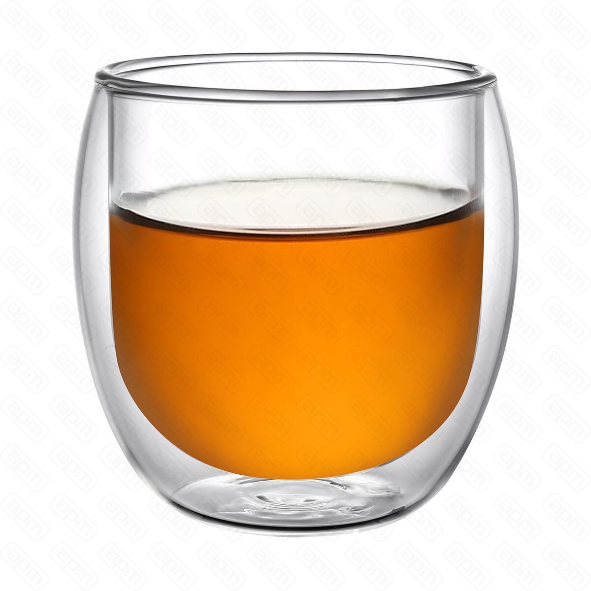 Набор кружек 2шт100 мл термостойкое стекло двойные стенки PL