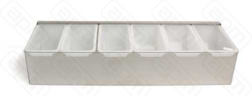 Контейнер для фруктов 6 отделений металлический корпус PL - BarWare