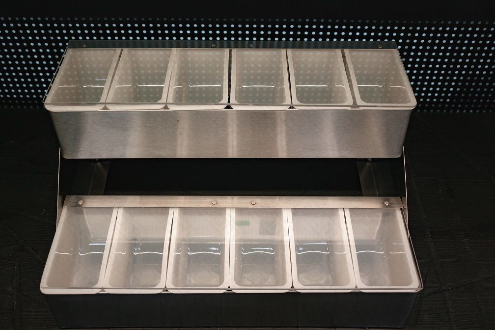 Контейнер для фруктов металлический корпус 12 отдел PL - BarWare