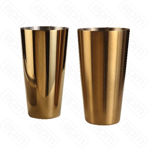 Шейкер Бостон с золотым покрытием 700 мл PL - Kingtex