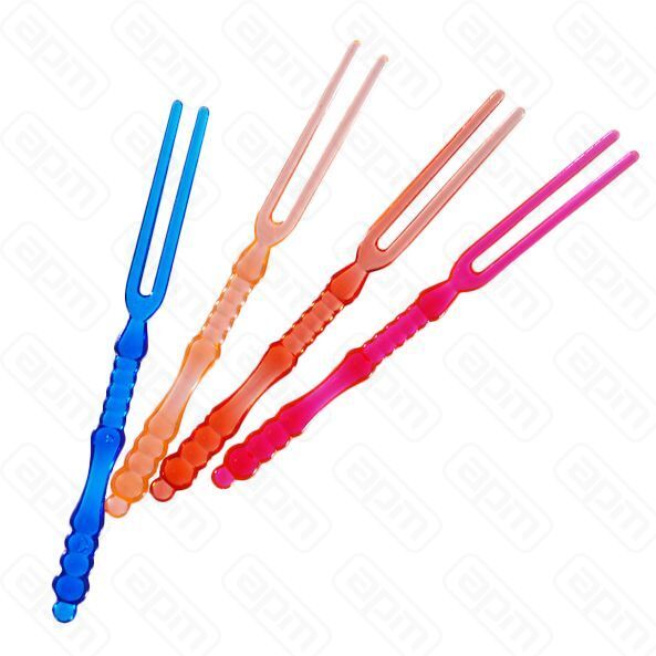 Вилочка коктейльная 400 шт полистирол 110 мм цветная