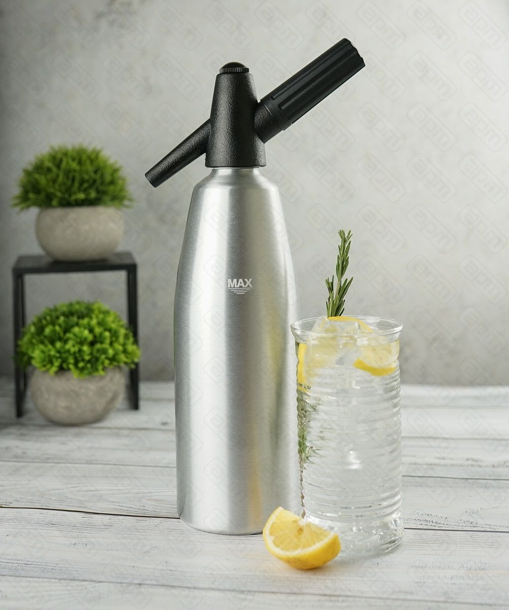 Сифон для газирования водасодовой 1л алюминий  PL- Barbossa