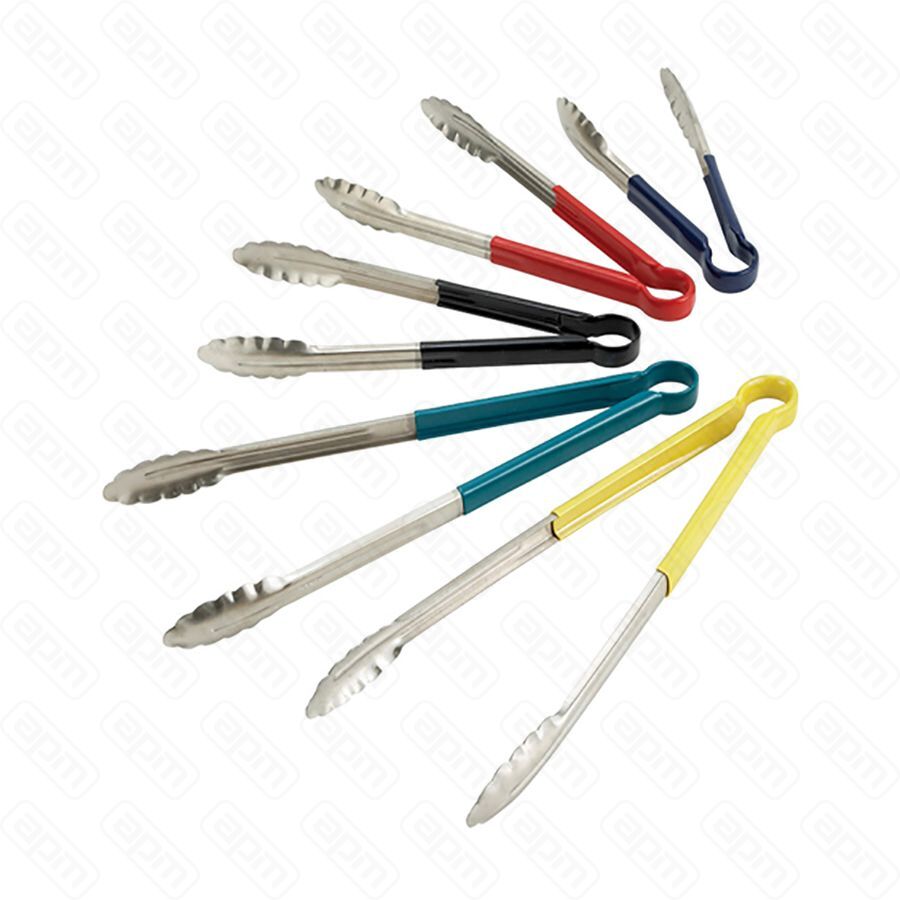 Щипцы для гриля с зеленой силиконовой ручкой 30см PL Proff Cuisine