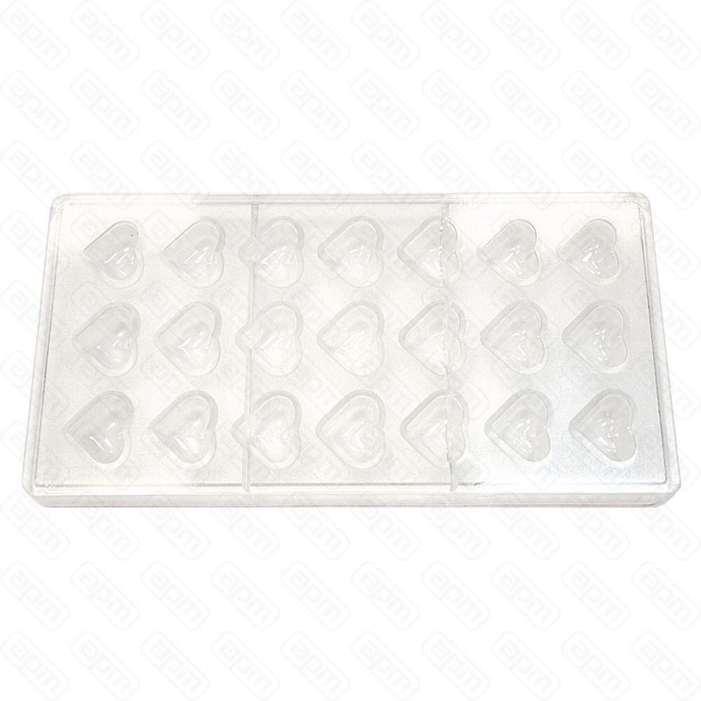 Форма для шоколада Сердце 21 ячейка 282415 мм поликарбонат PL Proff Cuisine