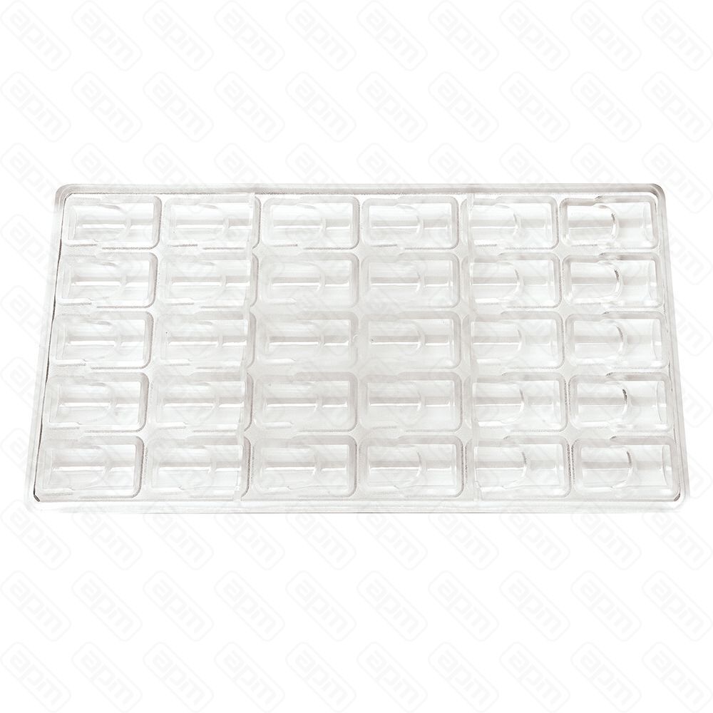 Форма для шоколада Прямоугольник двойной 30 ячеек 371717 мм поликарбонат PL Proff Cuisine