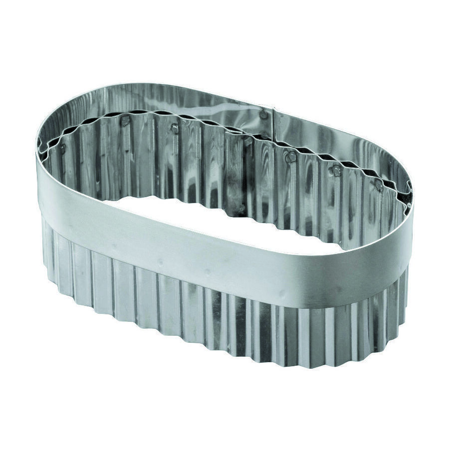 Высечка гофрированная для слоеного языка без ручки 711 см h 55 см нержавейка