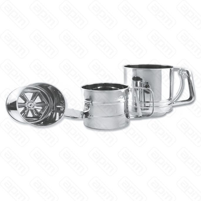 Кружка с ручным механизмом для посыпки сахарной пудры 95 см мелкая сетка металл PL Proff Cuisi