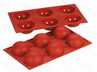Форма силиконовая PL Proff Cuisine Полусфера 6 ячеек d 70 мм h 35 мм 30175 см