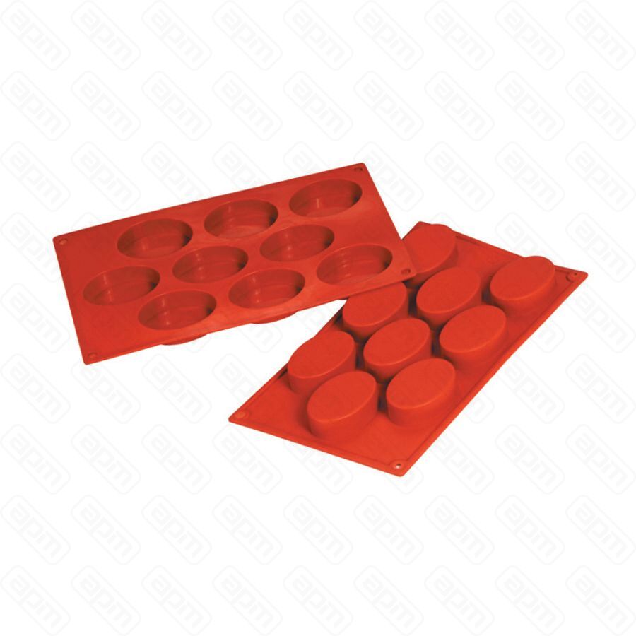 Форма силиконовая PL Proff Cuisine Овал 9 ячеек 7050 мм h 20 мм 30175 см