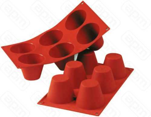 Форма силиконовая PL Proff Cuisine Маффин 6 ячеек d 75 мм h 60 мм 30175 см