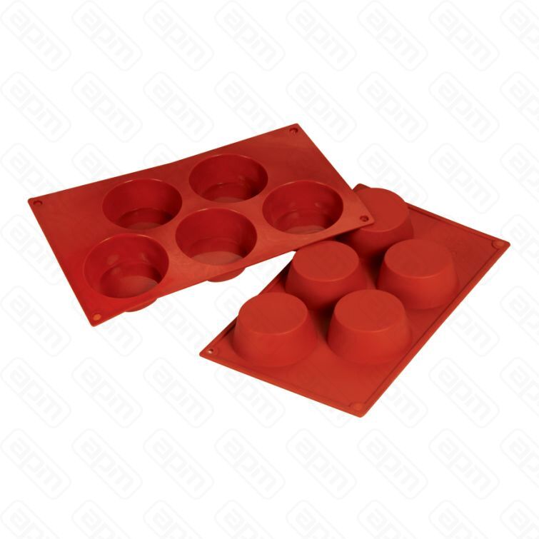 Форма силиконовая PL Proff Cuisine Маффин 5 ячеек d 80 мм h 30 мм 30175 см