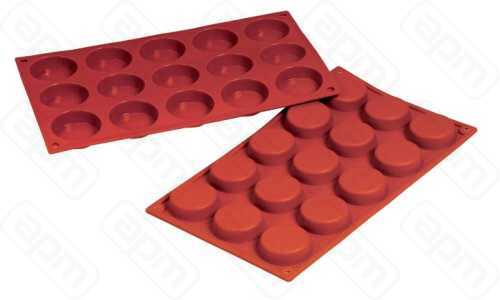 Форма силиконовая PL Proff Cuisine Флан 15 ячеек d 50 мм h 14 мм 30175 см