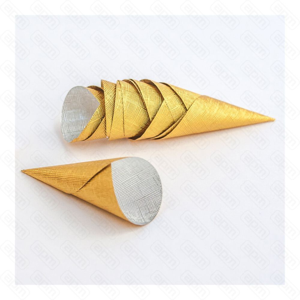 Конус-тарталетка алюминиевая 5822 см золотая 7000 шт Garcia de PouИспания