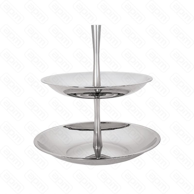 Этажерка 2 яруса h 32 см d 32 см нержавейка PL - REG